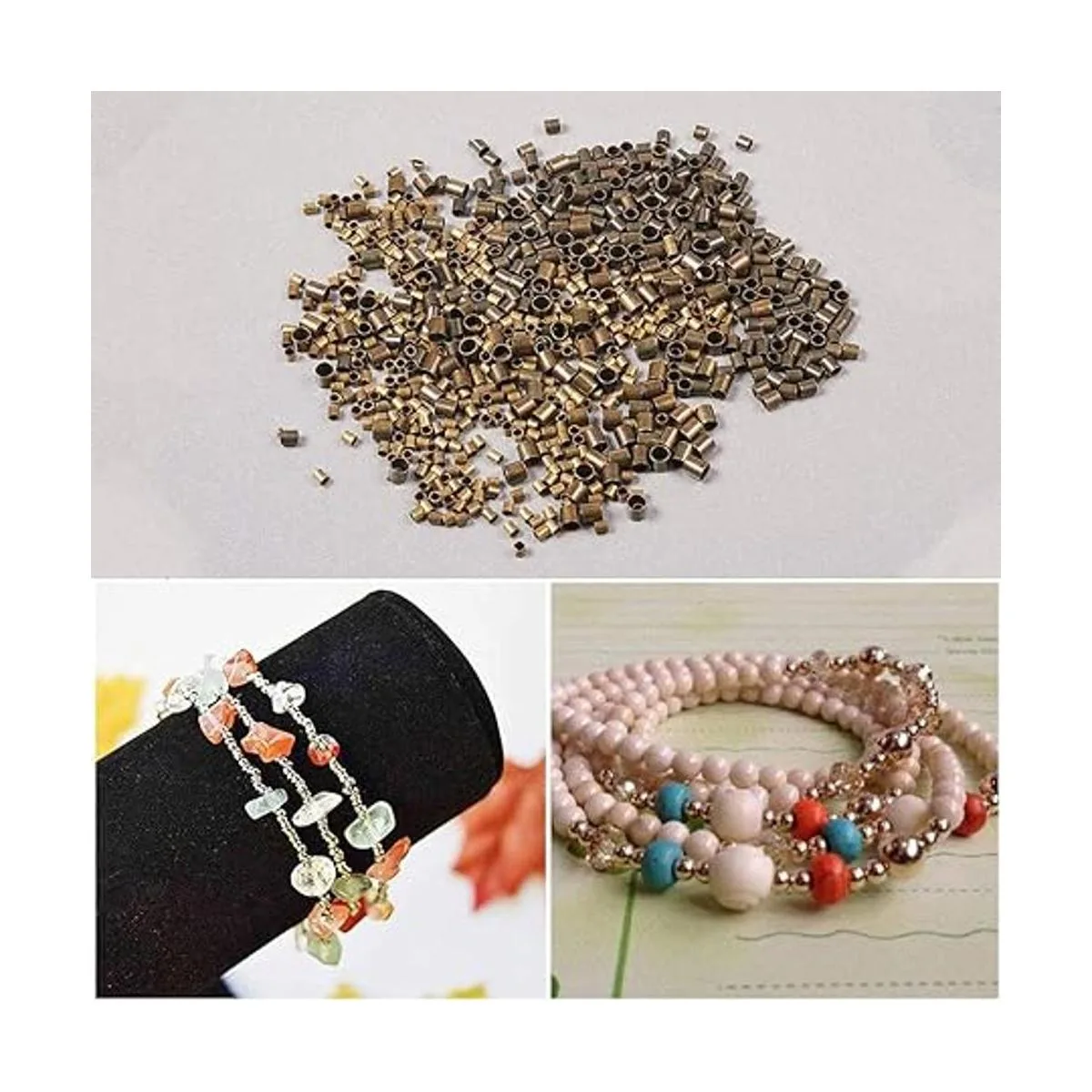 PH PandaHall 3000 cuentas de engarzado de tubo de 0.039_3