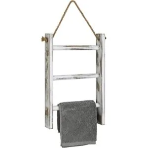 MyGift Escalera de acabado blanqueado de 3 niveles para_1