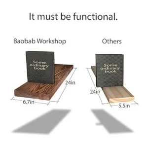 Baobab Workshop Set de 2 estantes flotantes de madera_3