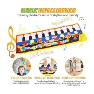 Cyiecw alfombra musical de piano para tocar y bailar con_4