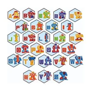 Juguetes de robots del alfabeto para niños juguetes de_2