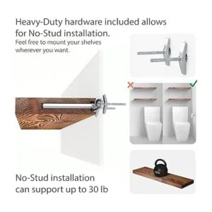 Baobab Workshop Set de 2 estantes flotantes de madera_6