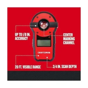 CRAFTSMAN Sensor de nivel láser y tuerca rango de visión_3