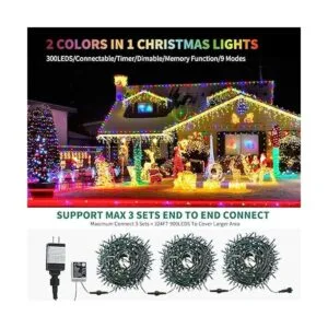 MZD8391 Cadena de luces de Navidad que cambian de color_5