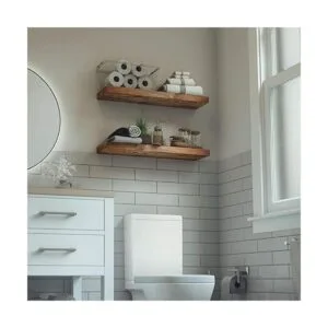 Baobab Workshop Set de 2 estantes flotantes de madera_2