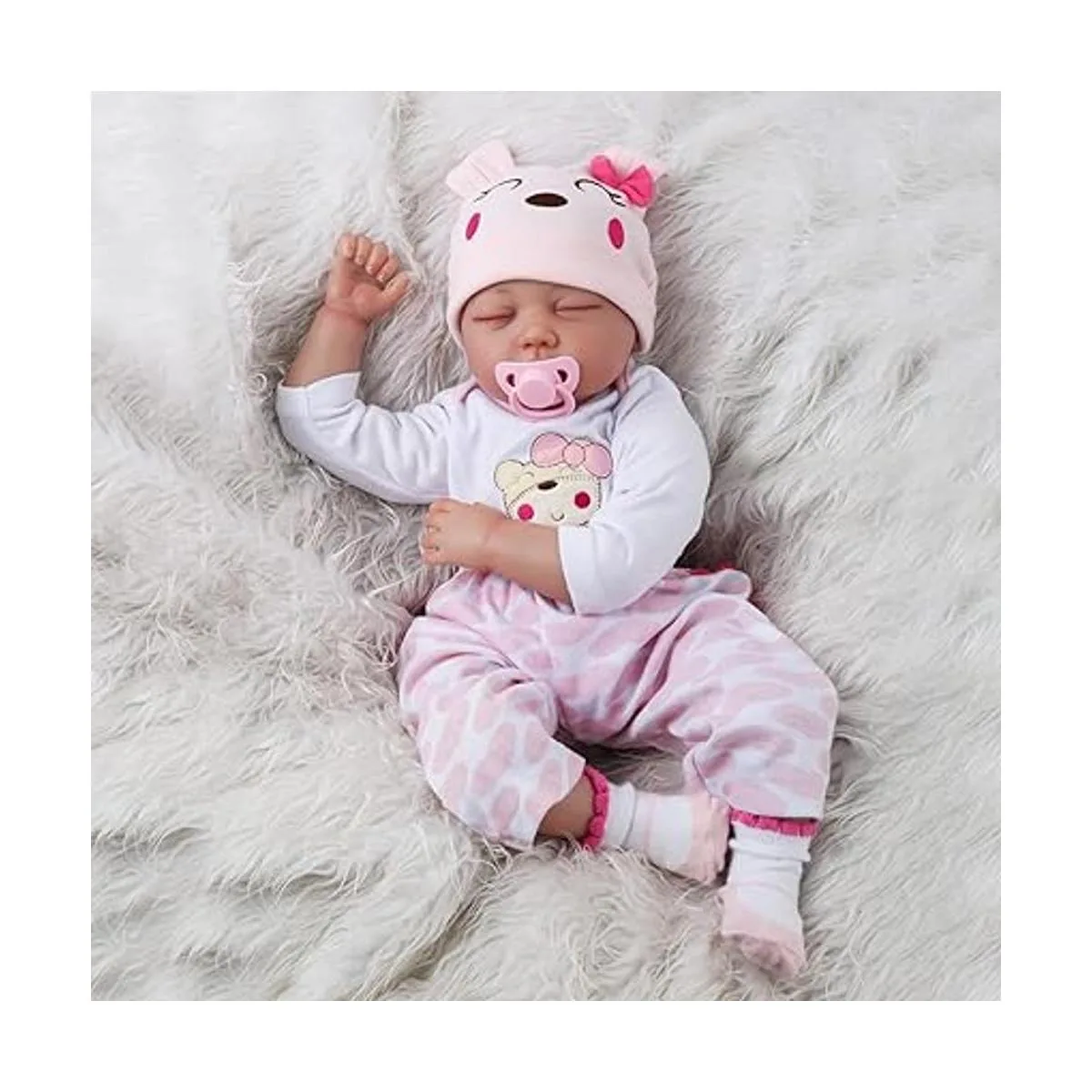 Kaydora Reborn Muñeca de bebé dormida de 22.0 pulgadas_3