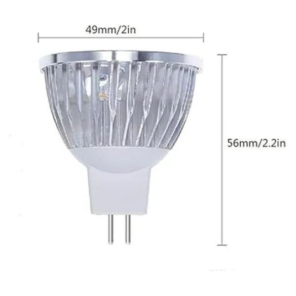 Lxcom Lighting Bombilla LED MR16 de 3 W GU5.3 bombillas_3