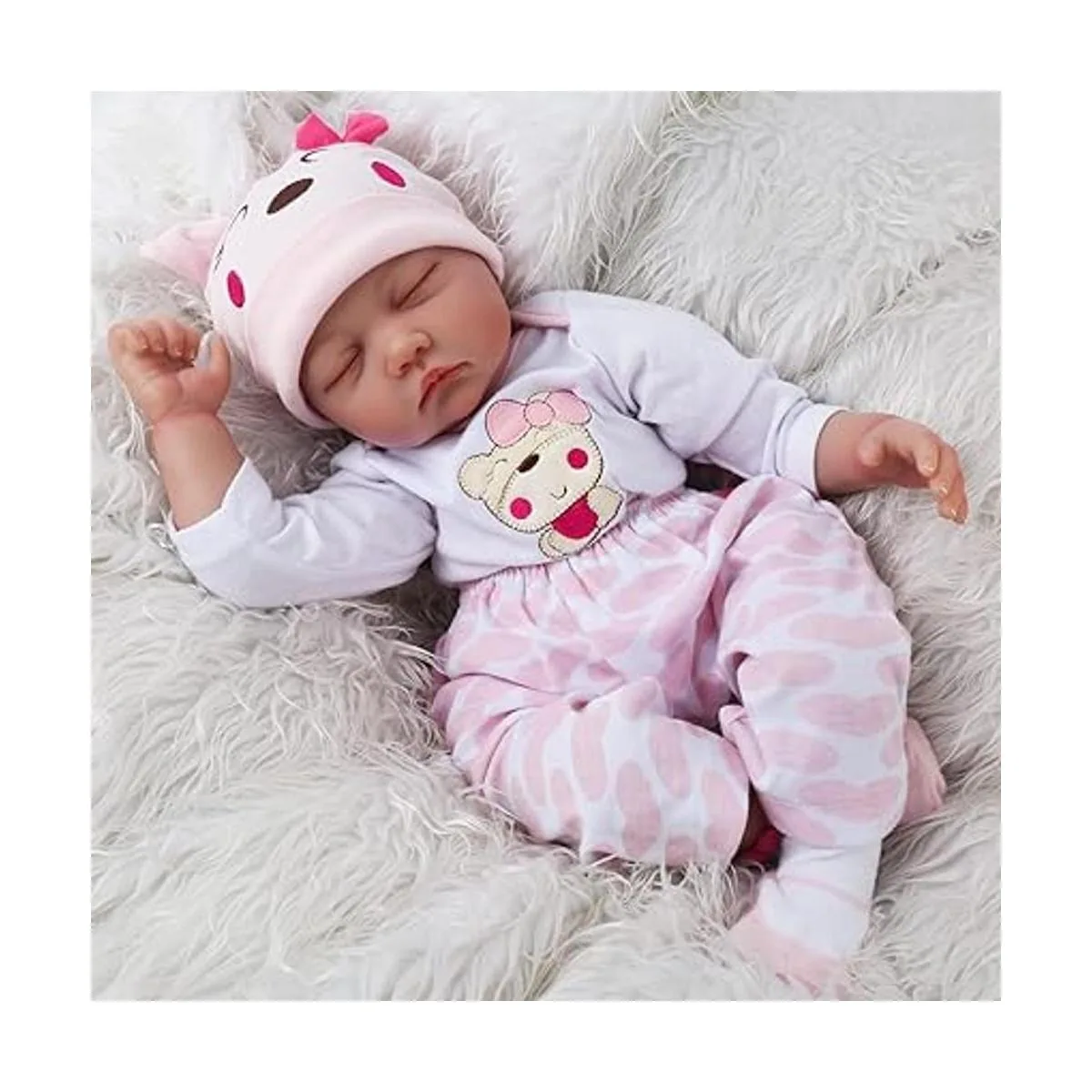 Kaydora Reborn Muñeca de bebé dormida de 22.0 pulgadas_6