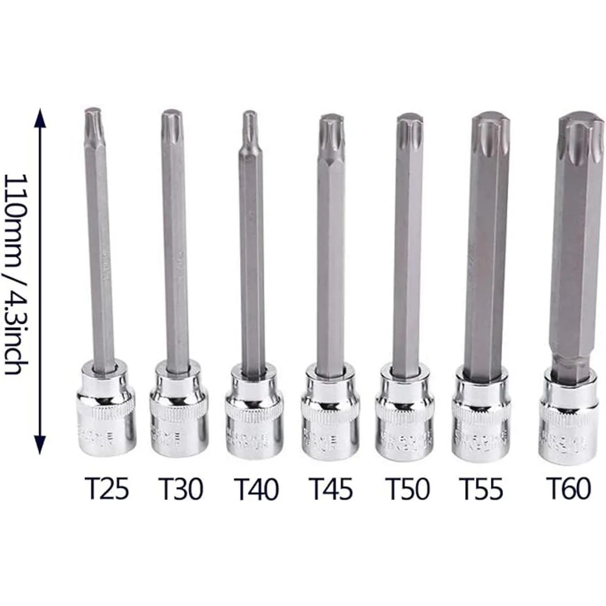 Juego de llaves Torx Star extra largas de 7 piezas T25T60_2