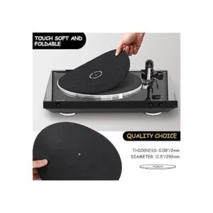 Facmogu Tapete de lana para tocadiscos tapete_4