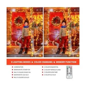 MZD8391 Cadena de luces de Navidad que cambian de color_4