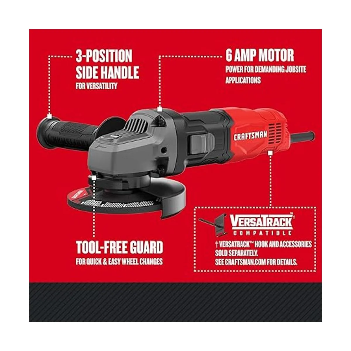 CRAFTSMAN Herramienta de amoladora angular pequeña de 412_4