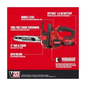 CRAFTSMAN V20 Motosierra inalámbrica 12.0 in CMCCS620M1_2