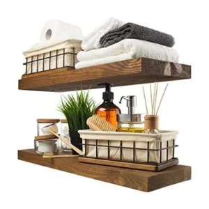 Baobab Workshop Set de 2 estantes flotantes de madera_1