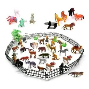 Figuras de animales de safari 53 piezas mini juego de_5