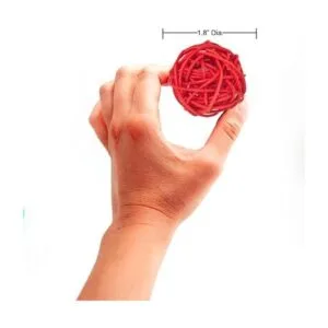 Juego de 15 bolas de mimbre decorativas pequeñas de 2_3