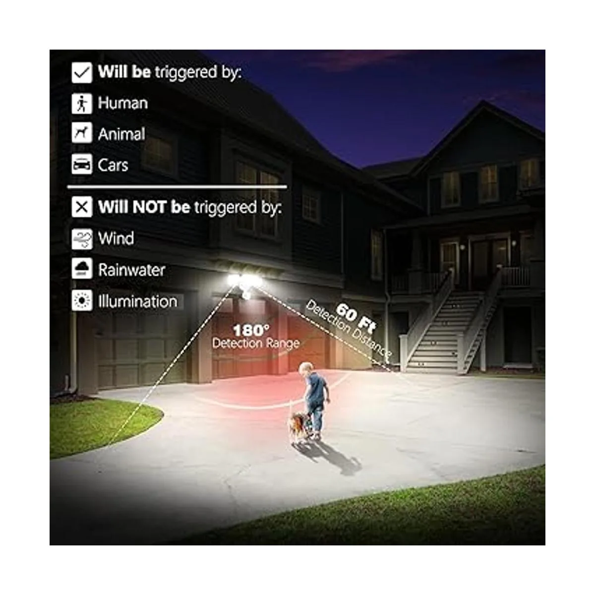 AmeriTop Luces de sensor de movimiento para exteriores 2_4