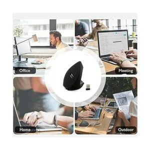 Ratón inalámbrico vertical ergonómico recargable ratones_7