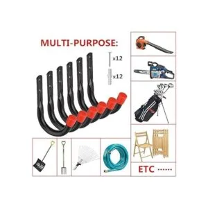 Ganchos de acero para almacenamiento de garaje sistema de_3