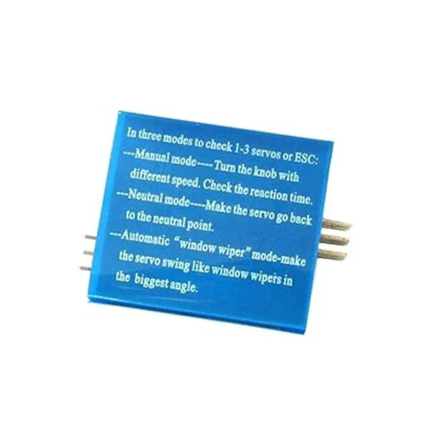 Paquete de 2 ShareGoo 3CH 4.86V Servo Tester CCPM_5