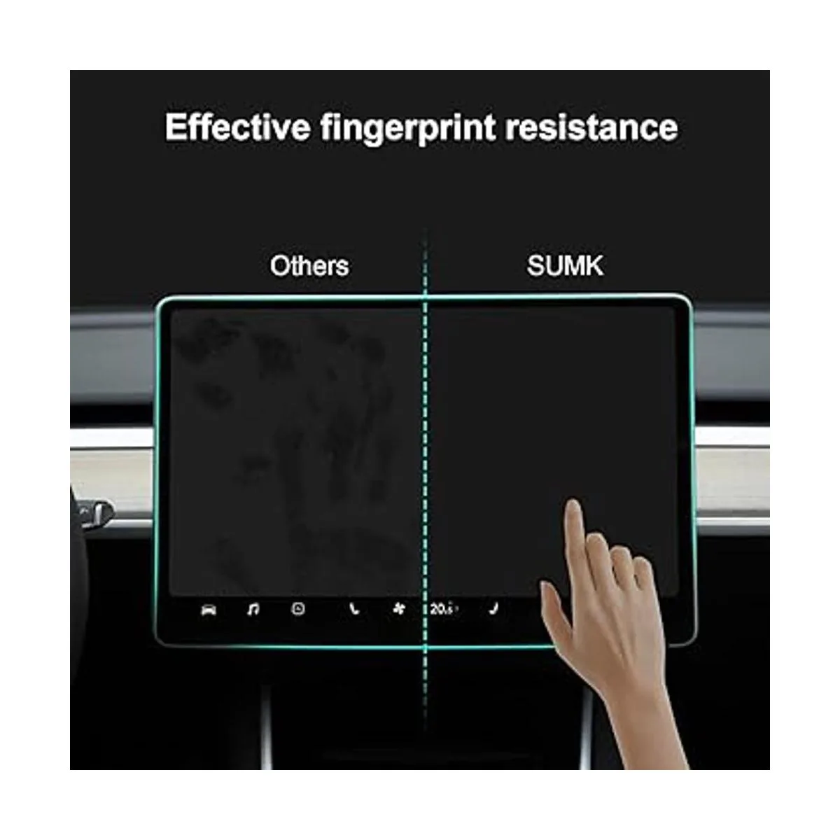 SUMK Protector de pantalla de vidrio templado modelo 3Y_3