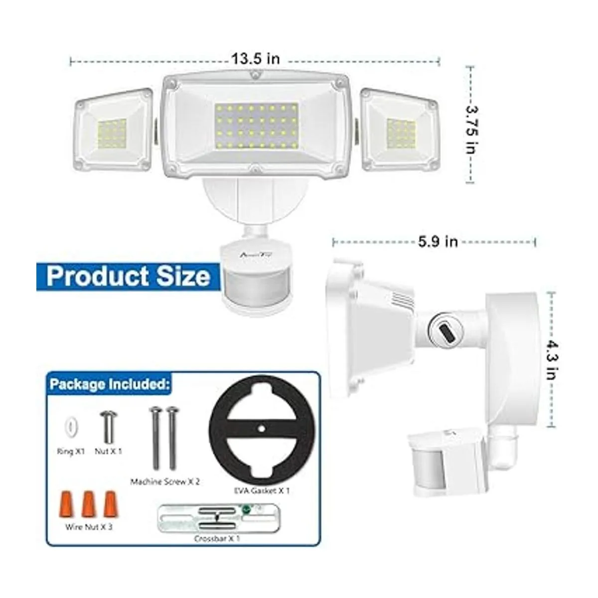 AmeriTop Luces de sensor de movimiento para exteriores 2_6