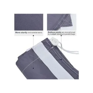 HOMEST Paquete de 2 bolsas de lavandería de nailon XL con_4