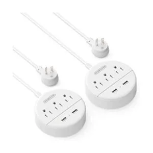 NTONPOWER Paquete de 2 regletas de alimentación de viaje_1