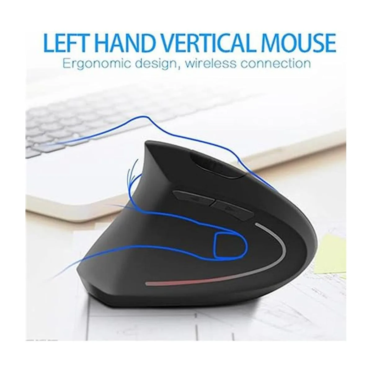 Ratón para zurdos ratones verticales ergonómicos_3
