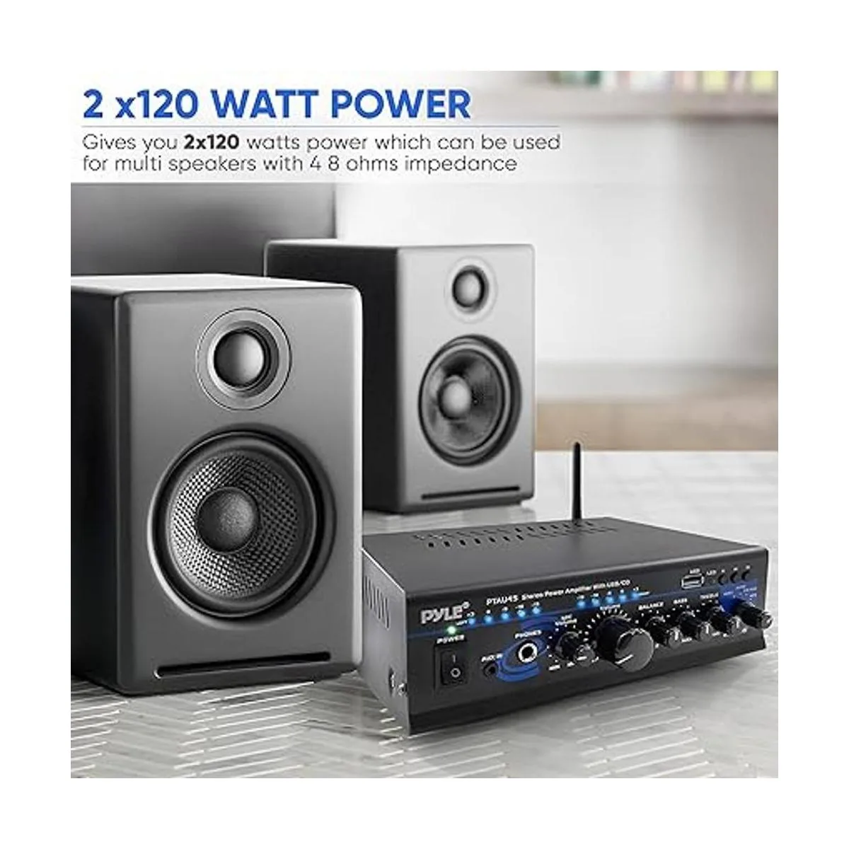 Amplificador de potencia de audio Bluetooth para el hogar_3