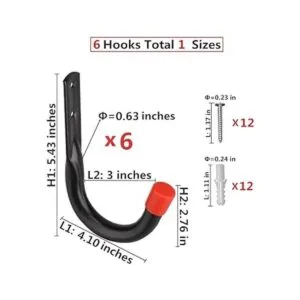 Ganchos de acero para almacenamiento de garaje sistema de_2