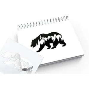 OBUY Forest Bear DIY Craft plantillas huecas para pintura_3