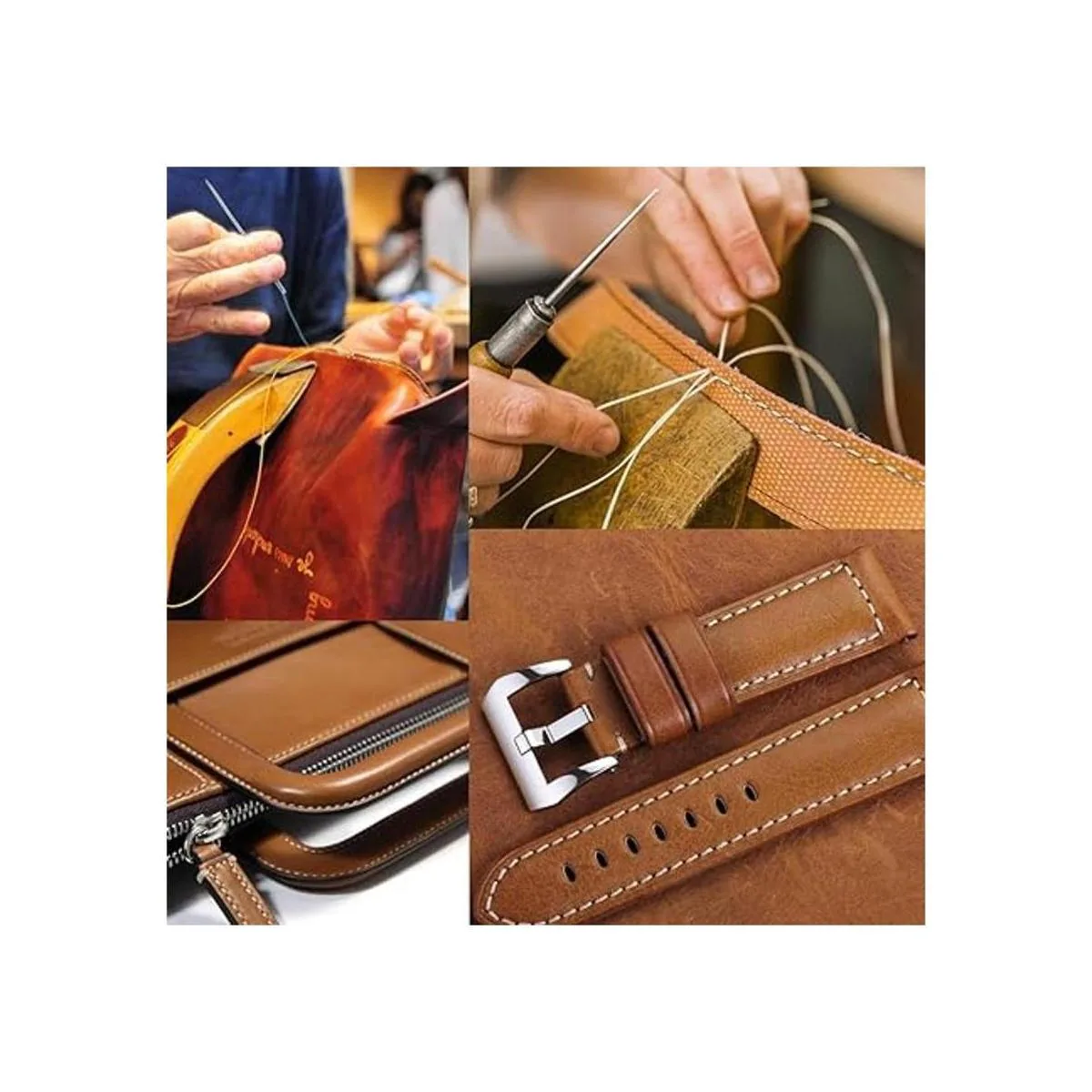 JANYUN Hilo plano encerado para coser de cuero 24_5