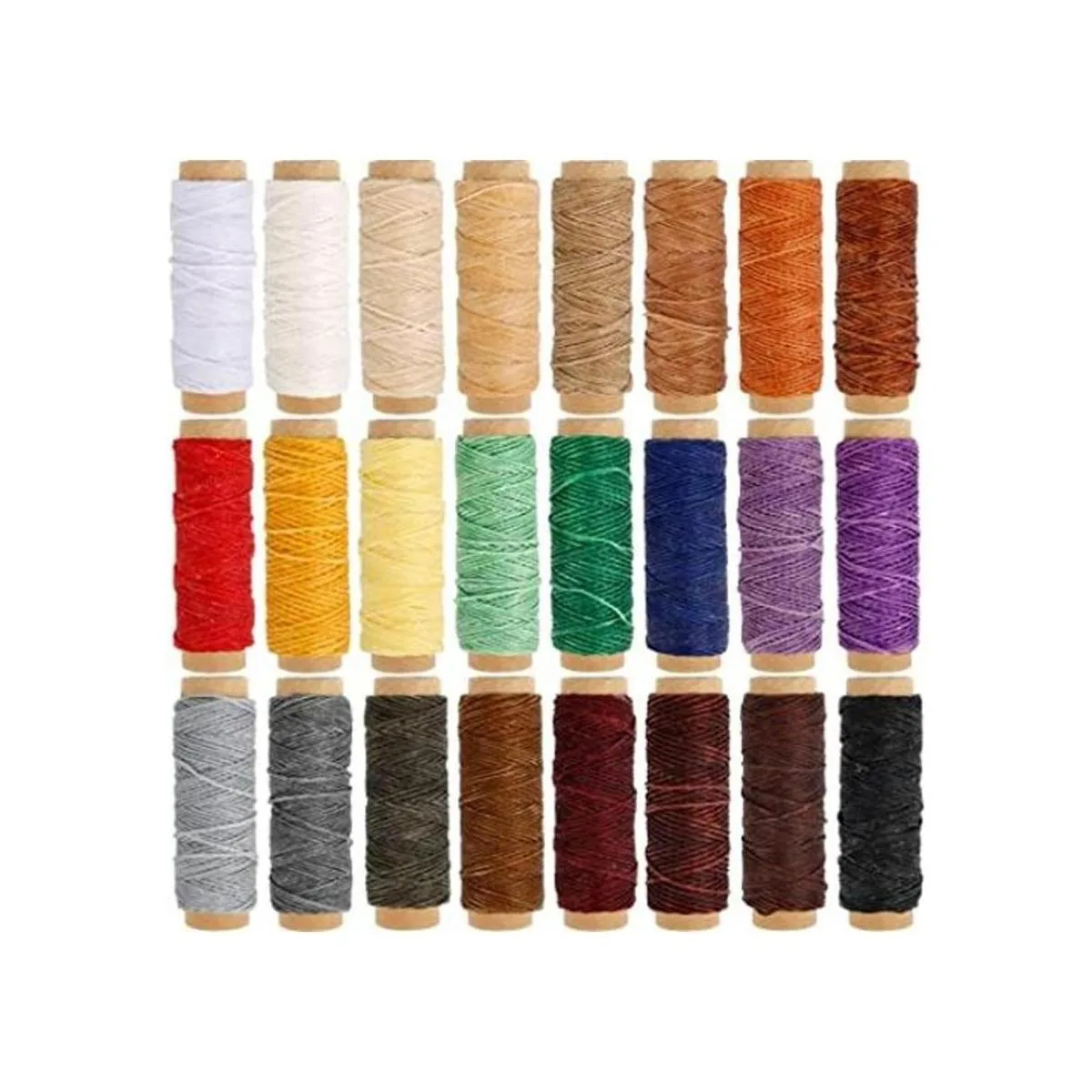 JANYUN Hilo plano encerado para coser de cuero 24_1