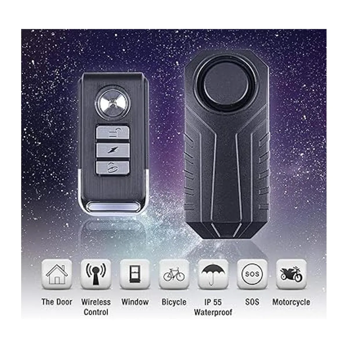 Alarma de bicicleta mejorada resistente al agua con_2