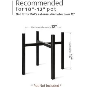 Soporte para plantas Mkono con exclusión de maceta de_5