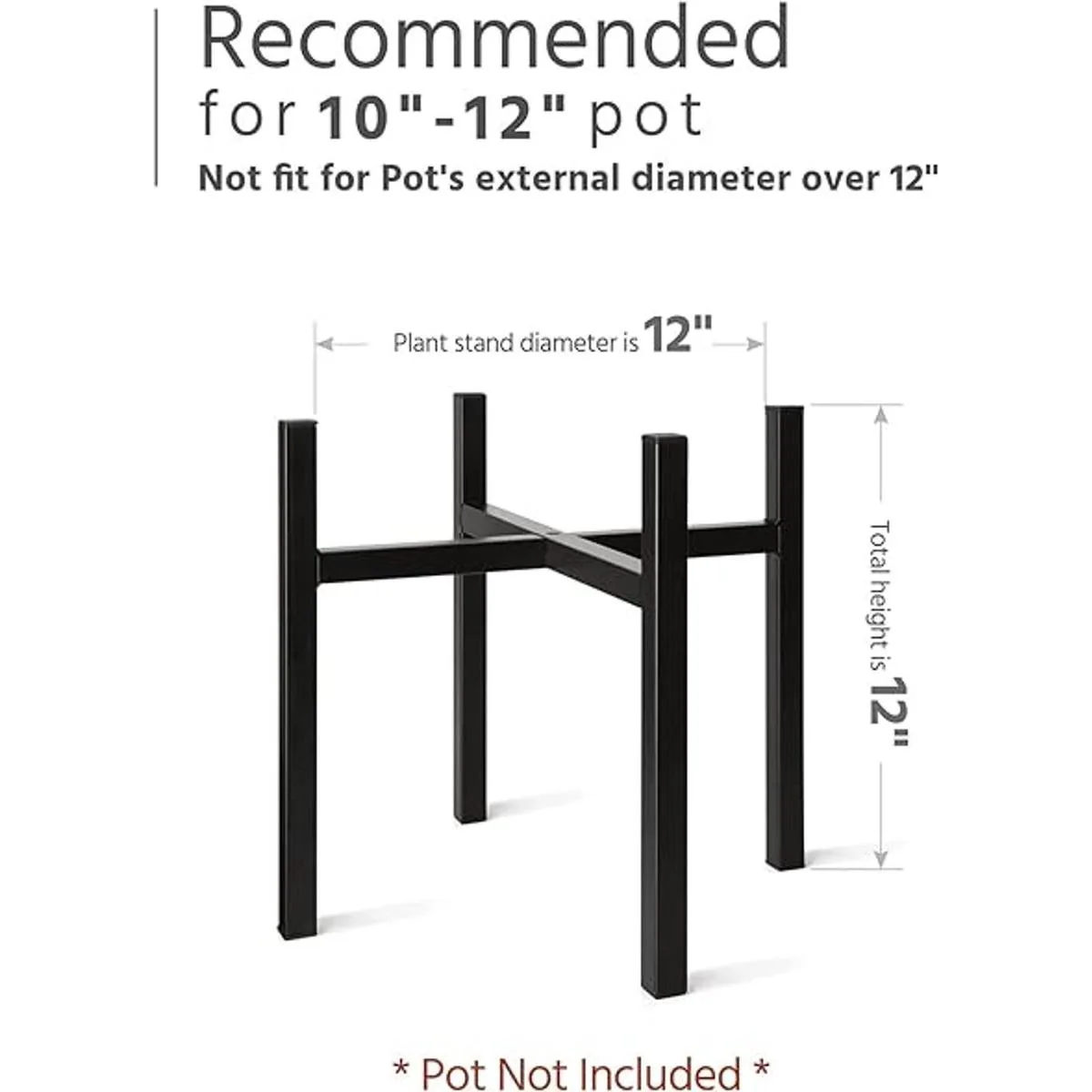 Soporte para plantas Mkono con exclusión de maceta de_5