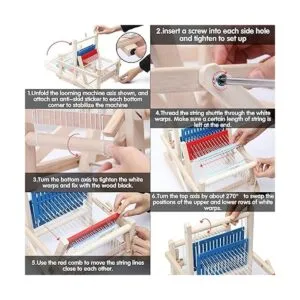 Lavievert Telar de madera multimanualidades para tejer a_4