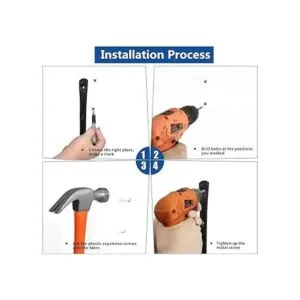 Ganchos de acero para almacenamiento de garaje sistema de_5