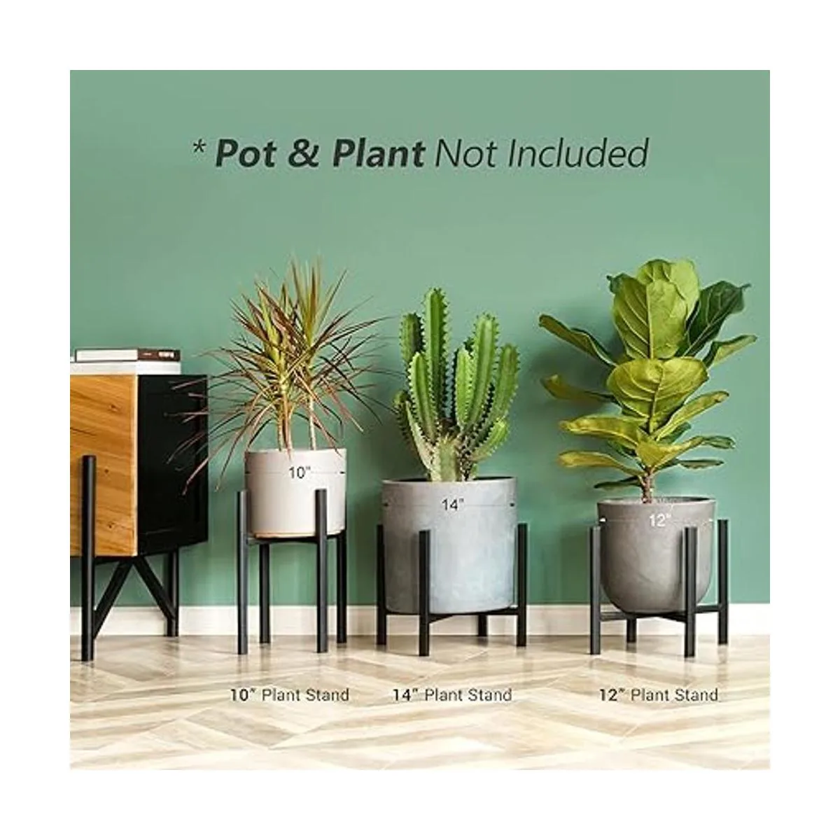Soporte para plantas Mkono con exclusión de maceta de_4