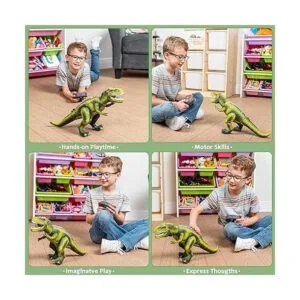 JOYIN Juguete robot de dinosaurio para niños de 3 4 5_4