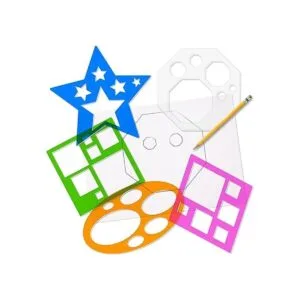 Karty Juego de plantillas de forma para niños juego de 10_2