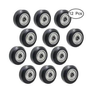 Afunta 12 ruedas de plástico grandes con rodamientos para_2
