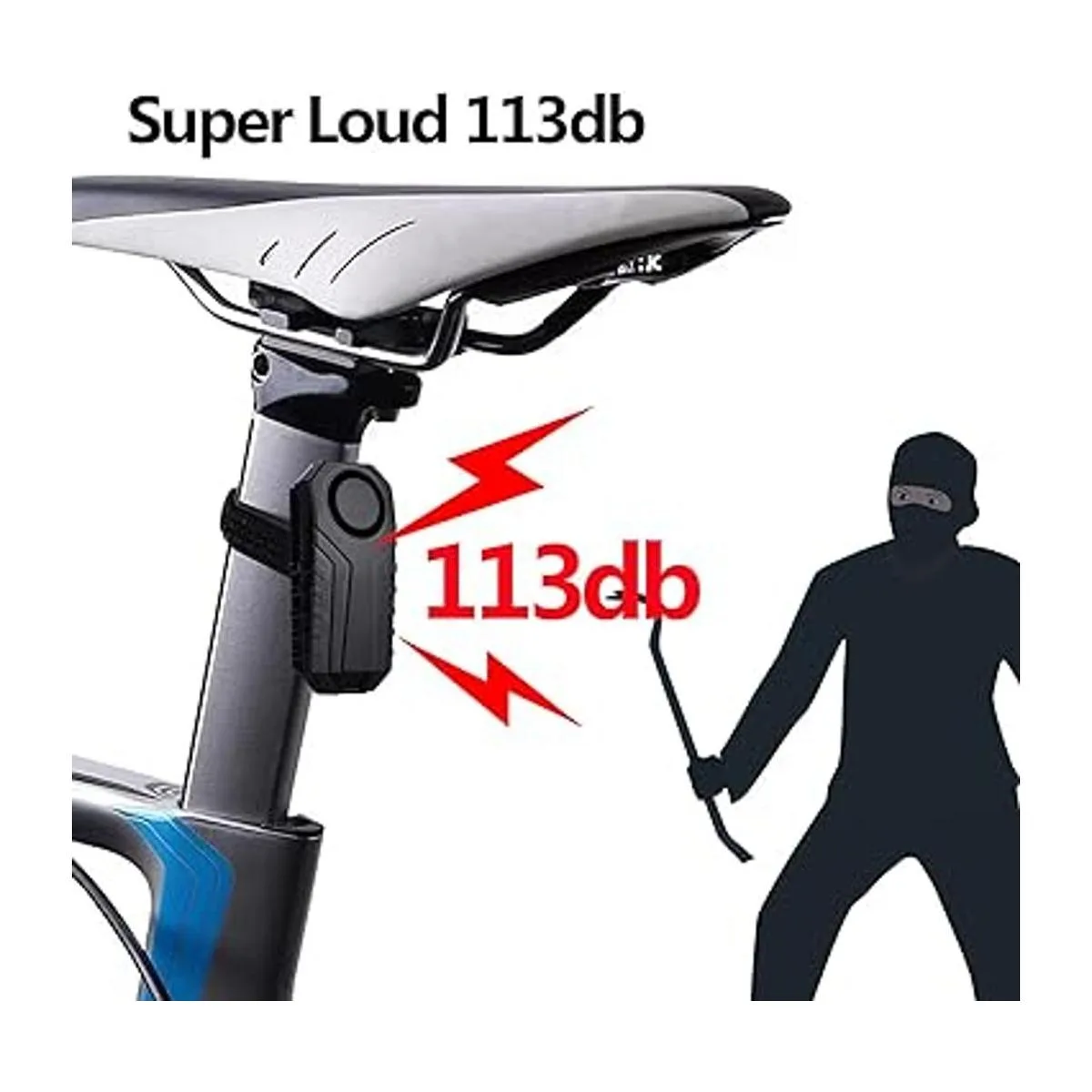 Alarma de bicicleta mejorada resistente al agua con_3