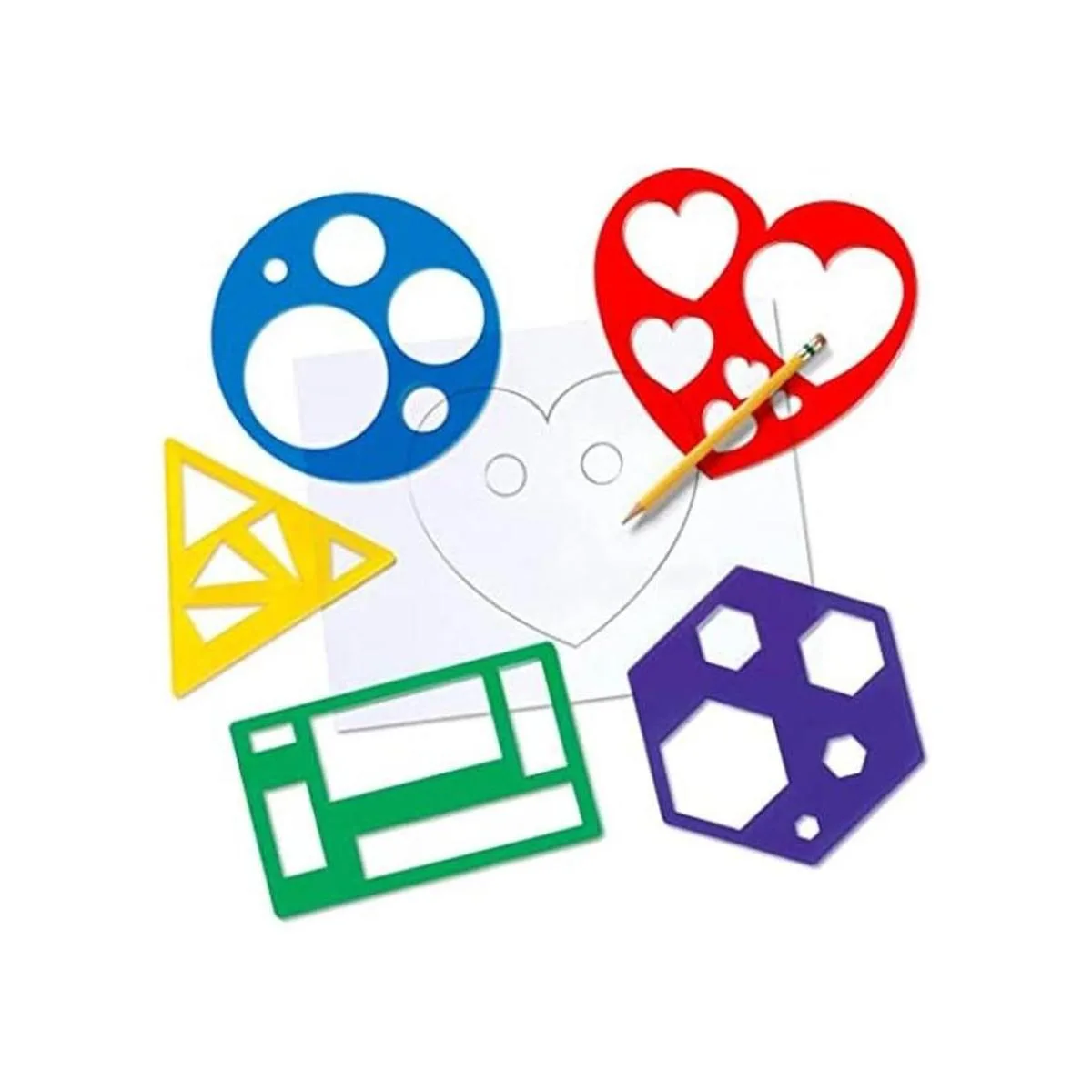 Karty Juego de plantillas de forma para niños juego de 10_1