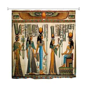 Goodbath Cortina de ducha egipcia para reina poliéster_1