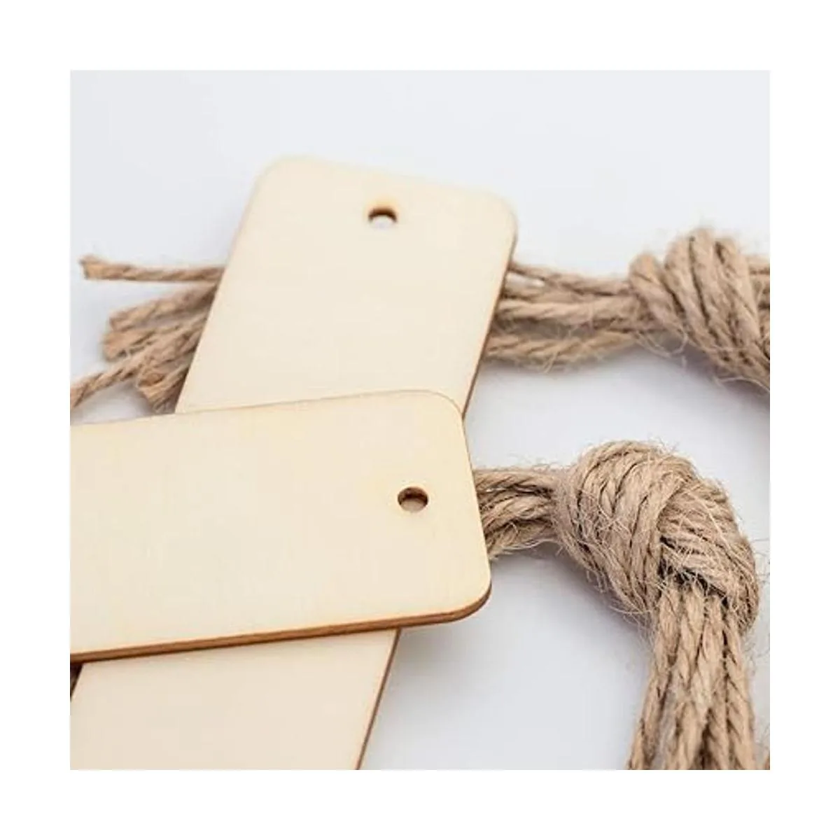 JANOU Manualidades rectangulares de madera DIY etiquetas_3