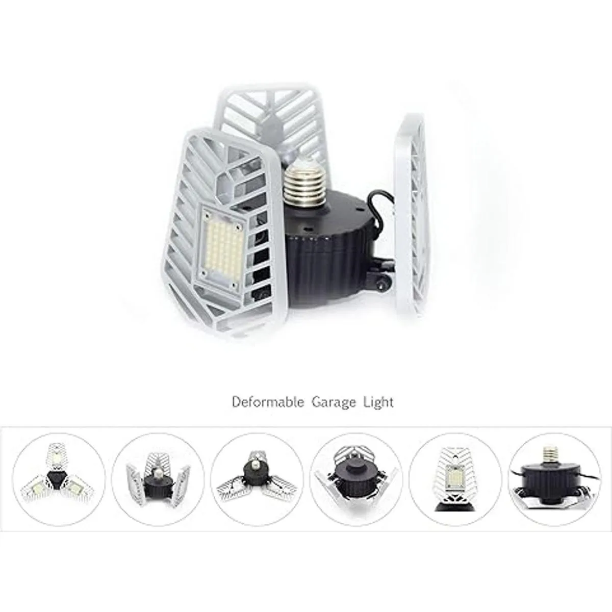 LZHOME Paquete de 2 luces LED de garaje 6500 lúmenes_6