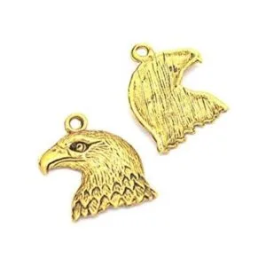 Mystart 50 piezas de aleación de oro antiguo colgante_3