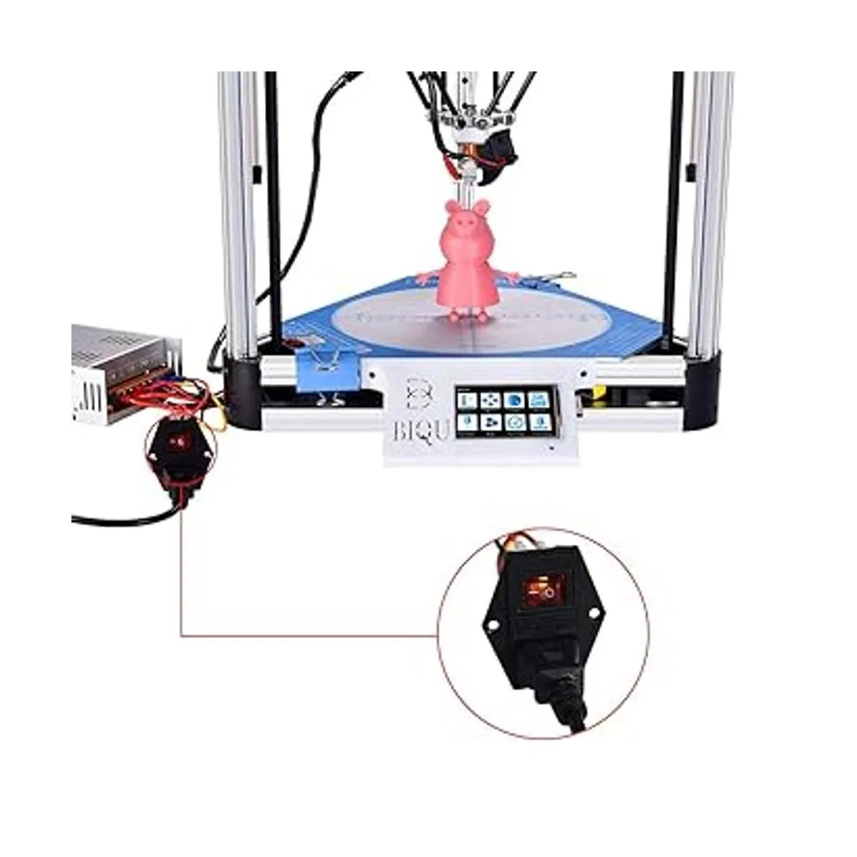 BIQU Interruptor basculante de 15 A 250 V enchufe de_3